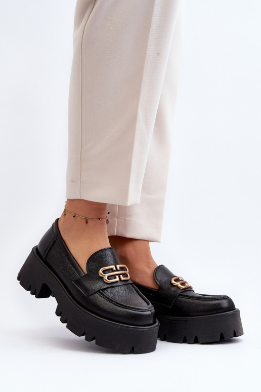 Zazoo 20164 Moteriškas Mokasinai Pagaminta iš natūralios odos juodos spalvos