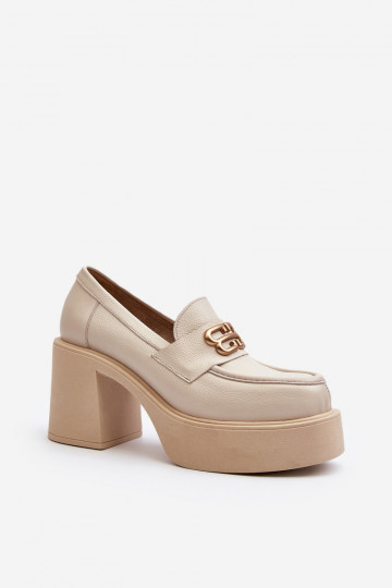 Zazoo 20170 batai Oda Moteriškas su kulniukais dramblio kaulo spalvos 2