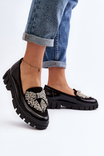 Lakuoti mokasinai Moteriškas Laura Messi 2785 juodos spalvos 2