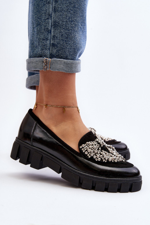 Lakuoti mokasinai Moteriškas Laura Messi 2785 juodos spalvos Lakuoti mokasinai Moteriškas Laura Messi 2785 juodos spalvos