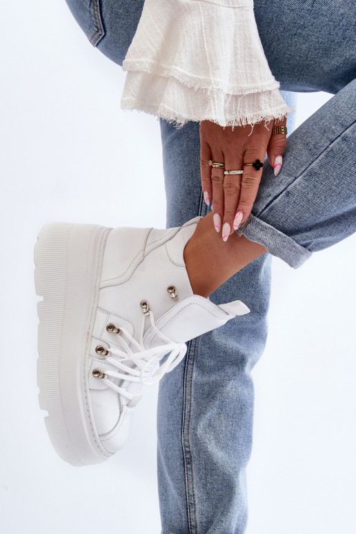 Zazoo 3416 Oda Moteriškas sportiniai bateliai baltos spalvos