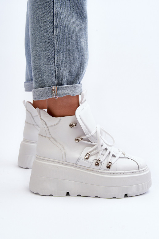 Zazoo 3416 Oda Moteriškas sportiniai bateliai baltos spalvos