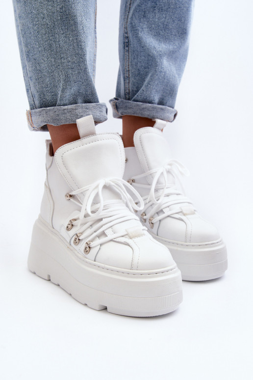 Zazoo 3416 Oda Moteriškas sportiniai bateliai baltos spalvos