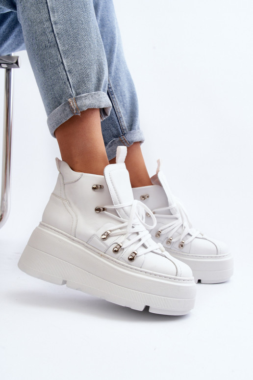 Zazoo 3416 Oda Moteriškas sportiniai bateliai baltos spalvos