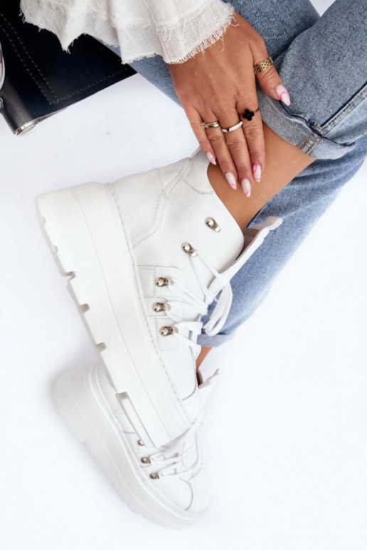 Zazoo 3416 Oda Moteriškas sportiniai bateliai baltos spalvos