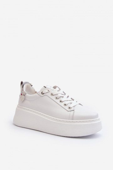 Oda Moteriškas Sneakers modelio batai Su apyranke CheBello 4406 baltos spalvos