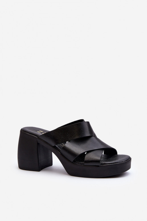 Zazoo 40373 Odinės šlepetės Klocke juodos spalvos Zazoo 40373 Odinės šlepetės Klocke juodos spalvos