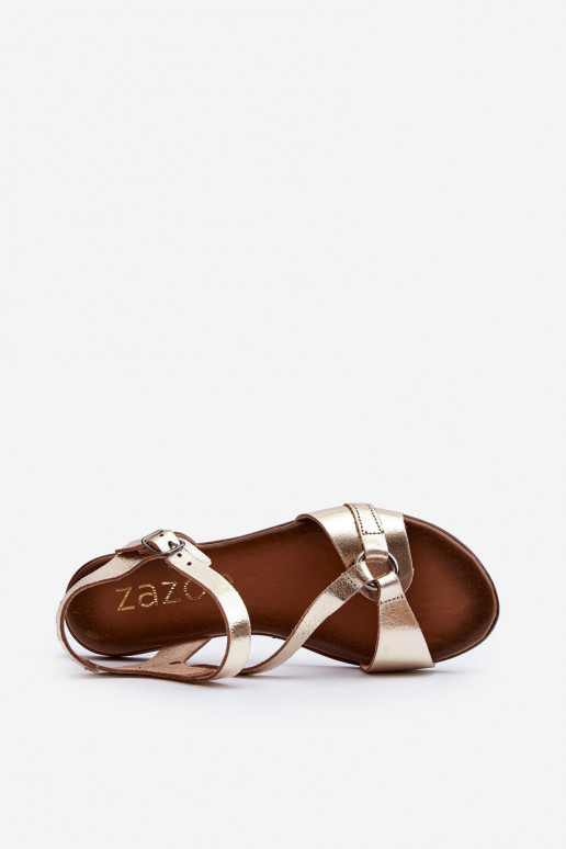 Zazoo 40182 Moteriškos basutės Moteriškas aukso spalvos Zazoo 40182 Moteriškos basutės Moteriškas aukso spalvos