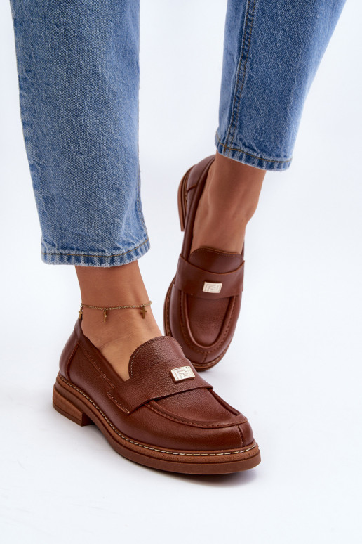 Zazoo 20165 Oda moteriški mokasinai rudos spalvos