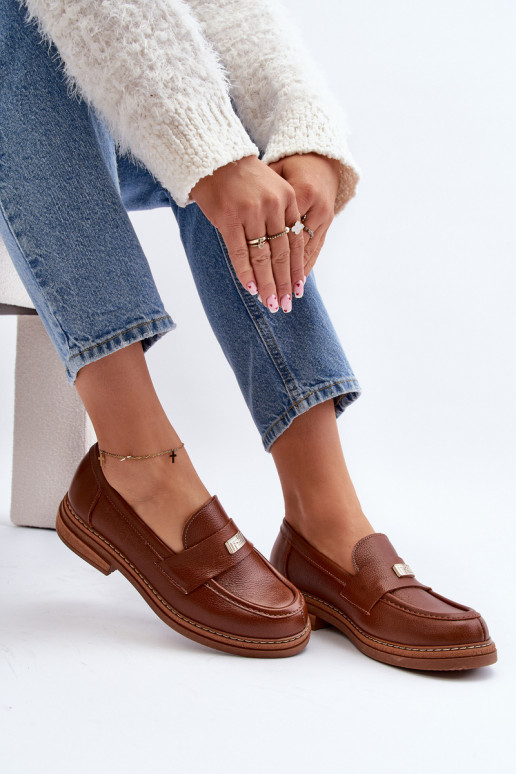 Zazoo 20165 Oda moteriški mokasinai rudos spalvos