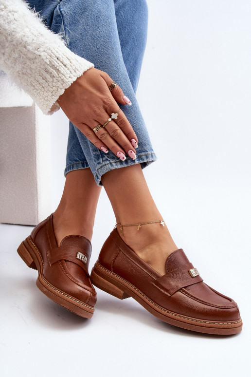 Zazoo 20165 Oda moteriški mokasinai rudos spalvos