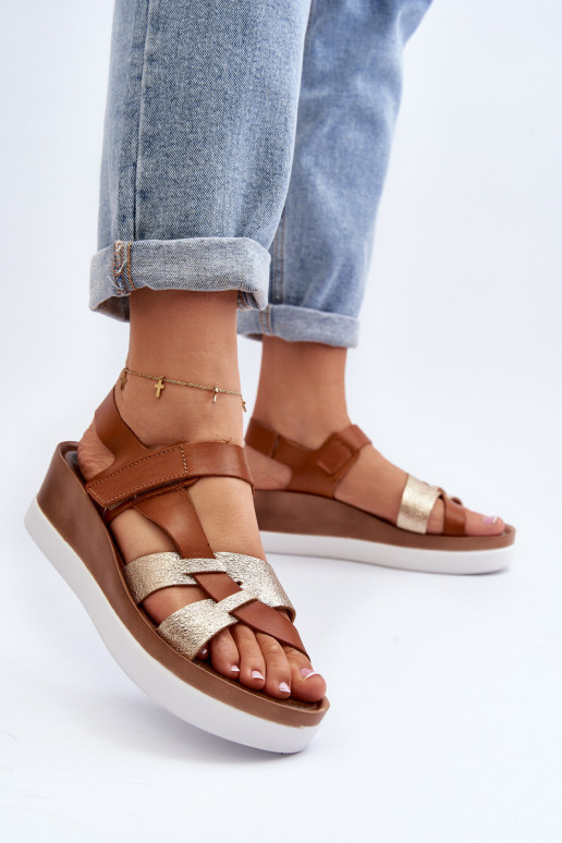 Zazoo 40397 Moteriškas Moteriškos basutės su platforma rudos spalvos Zazoo 40397 Moteriškas Moteriškos basutės su platforma rudos spalvos