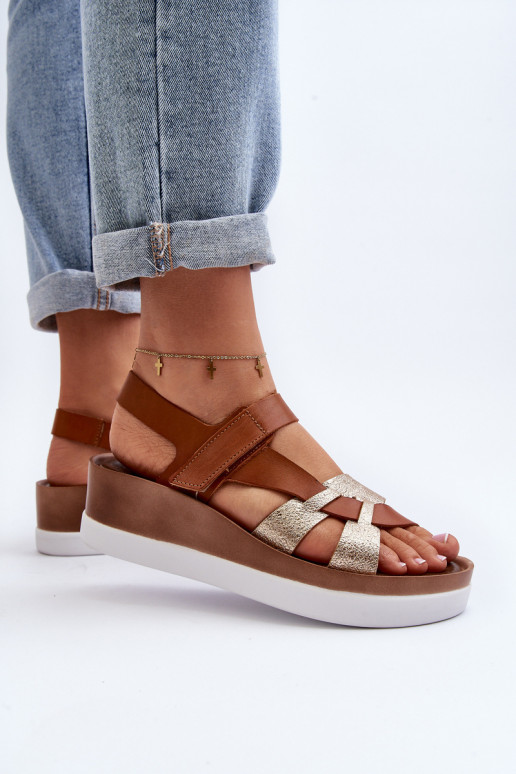 Zazoo 40397 Moteriškas Moteriškos basutės su platforma rudos spalvos Zazoo 40397 Moteriškas Moteriškos basutės su platforma rudos spalvos