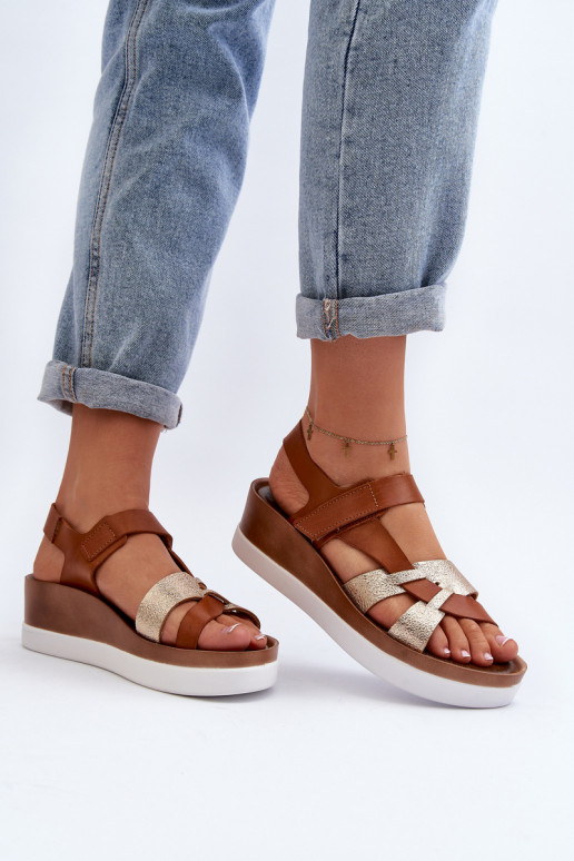 Zazoo 40397 Moteriškas Moteriškos basutės su platforma rudos spalvos Zazoo 40397 Moteriškas Moteriškos basutės su platforma rudos spalvos