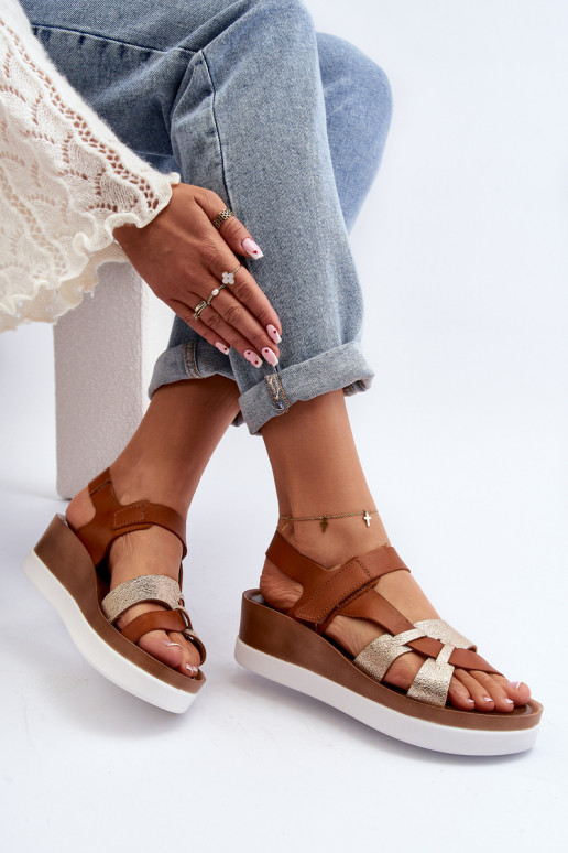 Zazoo 40397 Moteriškas Moteriškos basutės su platforma rudos spalvos Zazoo 40397 Moteriškas Moteriškos basutės su platforma rudos spalvos