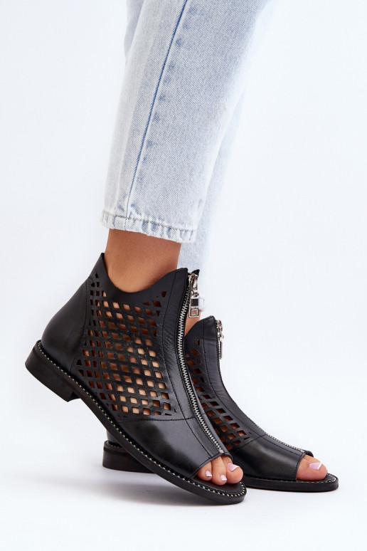 Zazoo 977/L Oda Ažūrinės basutės Į Pilį juodos spalvos