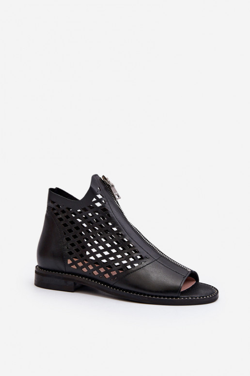 Zazoo 977/L Oda Ažūrinės basutės Į Pilį juodos spalvos