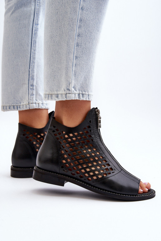 Zazoo 977/L Oda Ažūrinės basutės Į Pilį juodos spalvos