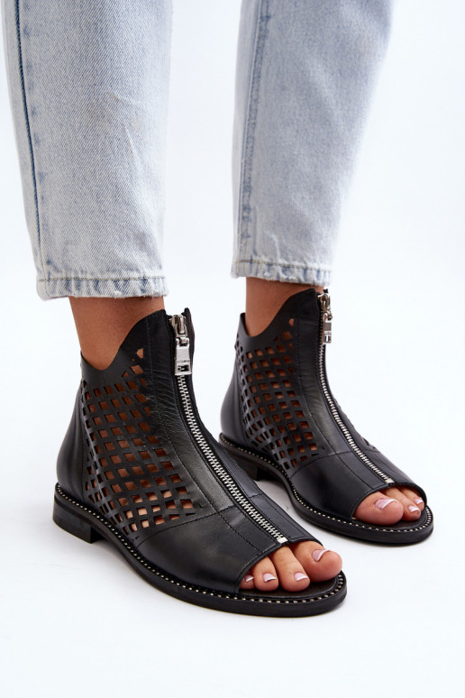 Zazoo 977/L Oda Ažūrinės basutės Į Pilį juodos spalvos