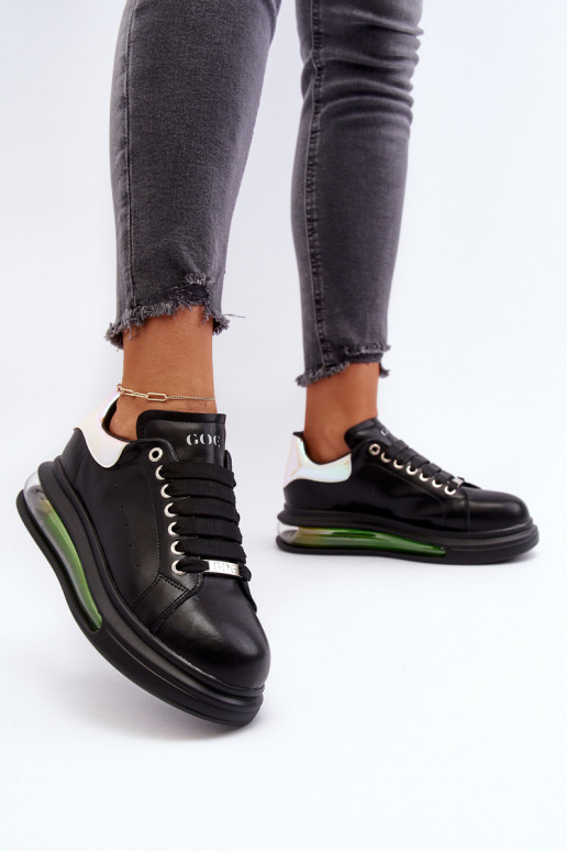 Sneakers modelio batai Moteriškas Oda GOE NN2N4030 juodos spalvos Sneakers modelio batai Moteriškas Oda GOE NN2N4030 juodos spalvos