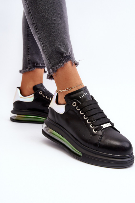 Sneakers modelio batai Moteriškas Oda GOE NN2N4030 juodos spalvos Sneakers modelio batai Moteriškas Oda GOE NN2N4030 juodos spalvos