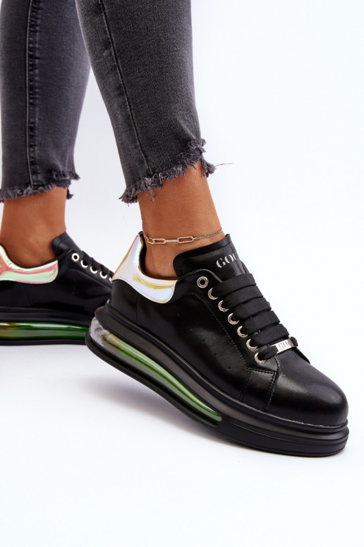 Sneakers modelio batai Moteriškas Oda GOE NN2N4030 juodos spalvos Sneakers modelio batai Moteriškas Oda GOE NN2N4030 juodos spalvos