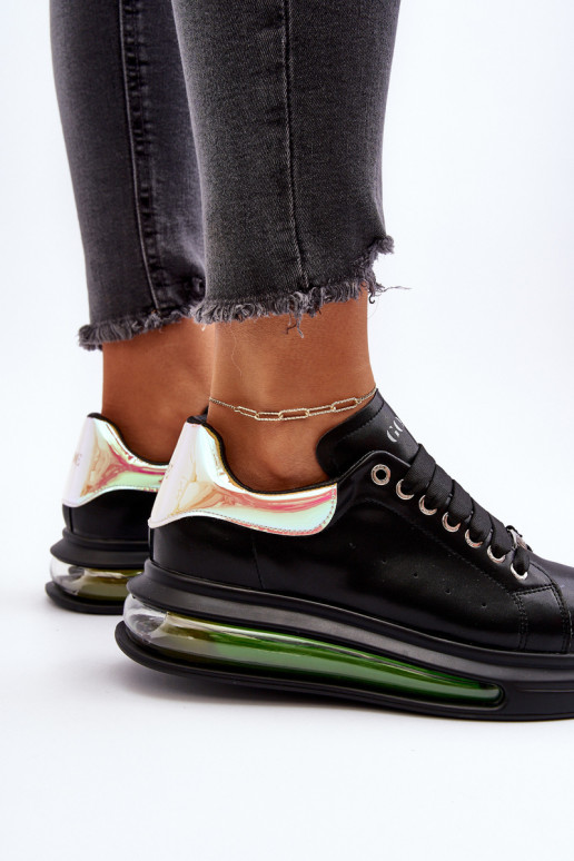 Sneakers modelio batai Moteriškas Oda GOE NN2N4030 juodos spalvos Sneakers modelio batai Moteriškas Oda GOE NN2N4030 juodos spalvos