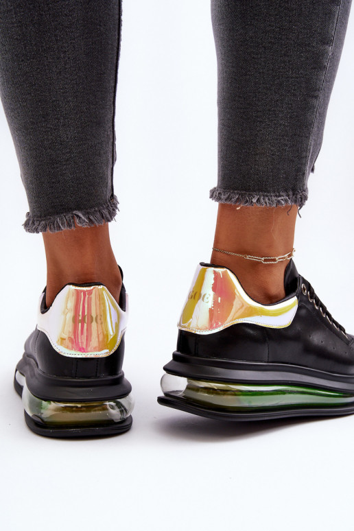 Sneakers modelio batai Moteriškas Oda GOE NN2N4030 juodos spalvos Sneakers modelio batai Moteriškas Oda GOE NN2N4030 juodos spalvos