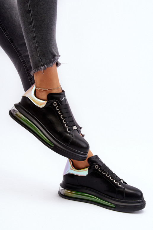 Sneakers modelio batai Moteriškas Oda GOE NN2N4030 juodos spalvos Sneakers modelio batai Moteriškas Oda GOE NN2N4030 juodos spalvos