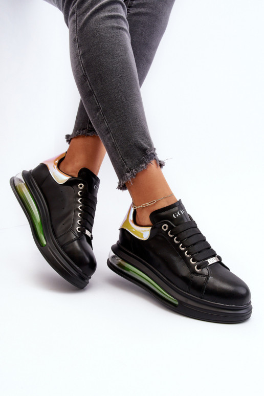 Sneakers modelio batai Moteriškas Oda GOE NN2N4030 juodos spalvos Sneakers modelio batai Moteriškas Oda GOE NN2N4030 juodos spalvos