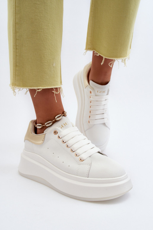 Oda Sneakers modelio batai Moteriškas GOE NN2N4031 baltos spalvos