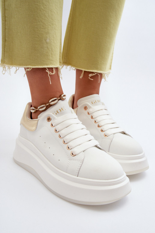 Oda Sneakers modelio batai Moteriškas GOE NN2N4031 baltos spalvos