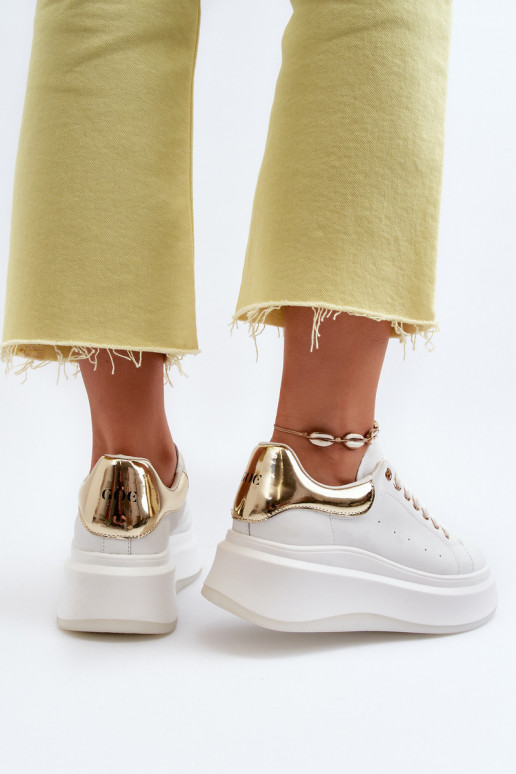 Oda Sneakers modelio batai Moteriškas GOE NN2N4031 baltos spalvos