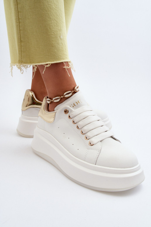 Oda Sneakers modelio batai Moteriškas GOE NN2N4031 baltos spalvos