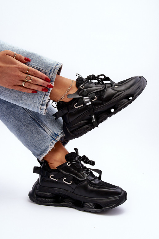 Sneakers modelio batai Moteriškas GOE NN2N4040 juodos spalvos Sneakers modelio batai Moteriškas GOE NN2N4040 juodos spalvos