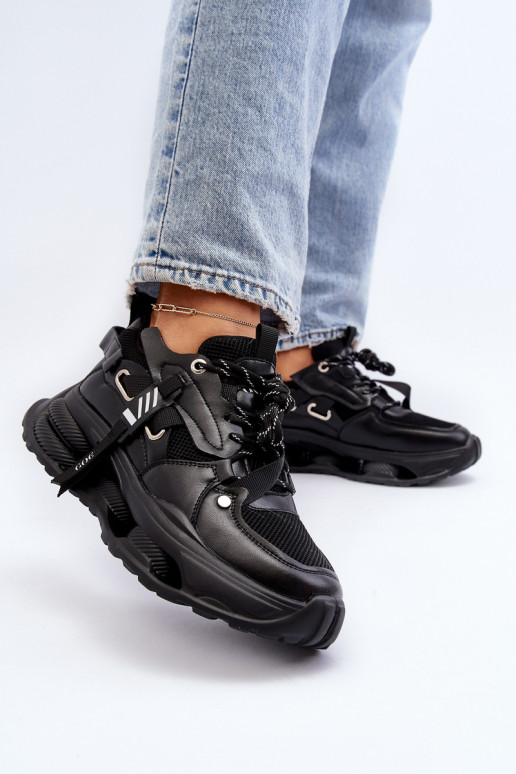 Sneakers modelio batai Moteriškas GOE NN2N4040 juodos spalvos Sneakers modelio batai Moteriškas GOE NN2N4040 juodos spalvos