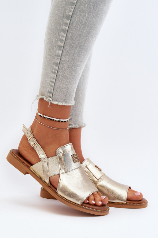 Zazoo 40385 Moteriškas Moteriškos basutės aukso spalvos Zazoo 40385 Moteriškas Moteriškos basutės aukso spalvos