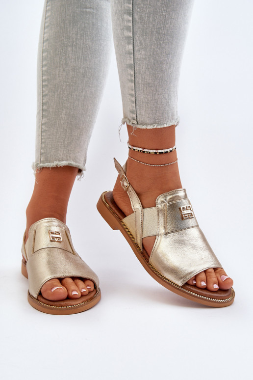 Zazoo 40385 Moteriškas Moteriškos basutės aukso spalvos Zazoo 40385 Moteriškas Moteriškos basutės aukso spalvos