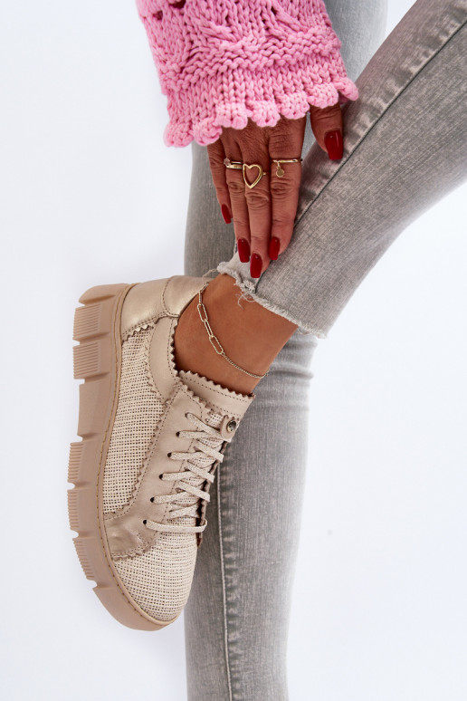 Moteriškas Oda batai Tai turiciejka 05850-22 dramblio kaulo spalvos Moteriškas Oda batai Tai turiciejka 05850-22 dramblio kaulo spalvos