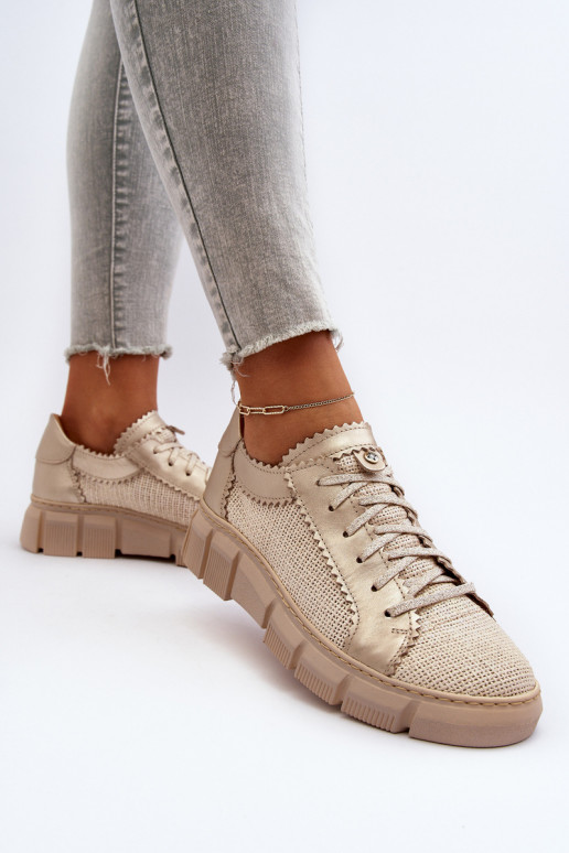 Moteriškas Oda batai Tai turiciejka 05850-22 dramblio kaulo spalvos Moteriškas Oda batai Tai turiciejka 05850-22 dramblio kaulo spalvos