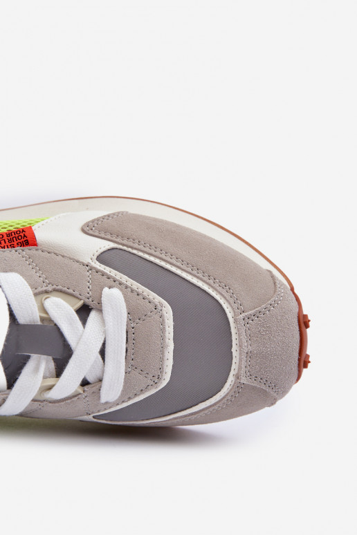 sportiniai bateliai Sneakers modelio batai Vyriški Memory Foam System Big Star NN174344 pilkos spalvos