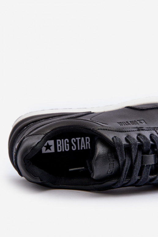 Sneakers modelio batai Vyriški Oda BIG STAR NN174287 juodos spalvos