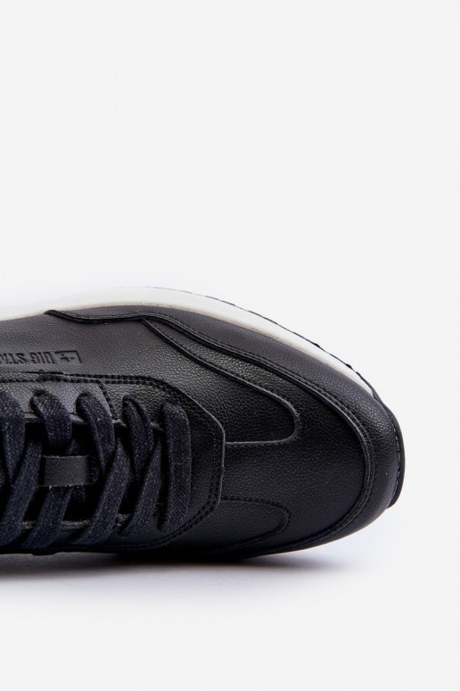 Sneakers modelio batai Vyriški Oda BIG STAR NN174287 juodos spalvos