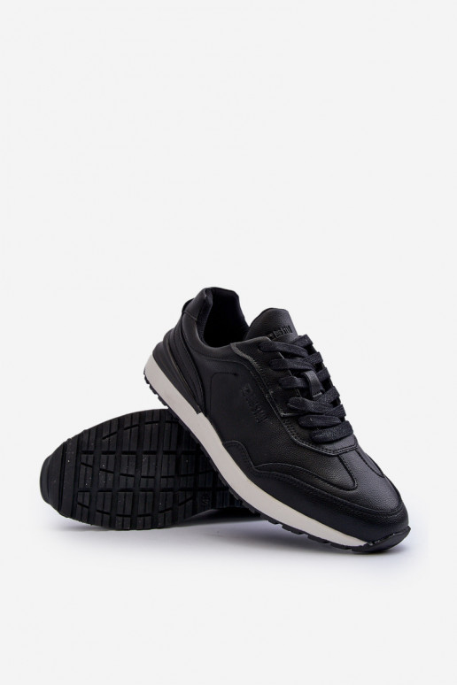 Sneakers modelio batai Vyriški Oda BIG STAR NN174287 juodos spalvos