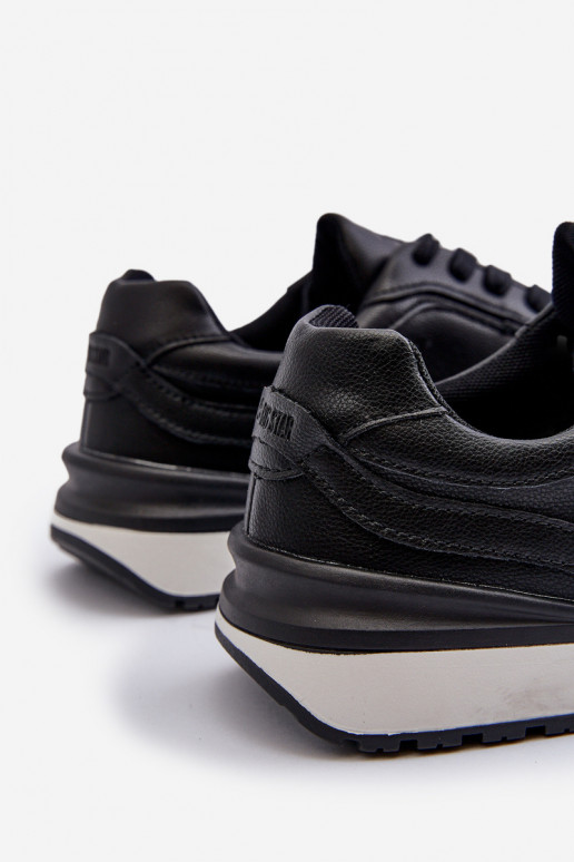 Sneakers modelio batai Vyriški Oda BIG STAR NN174287 juodos spalvos