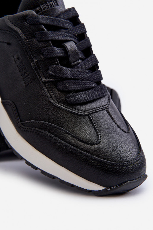 Sneakers modelio batai Vyriški Oda BIG STAR NN174287 juodos spalvos