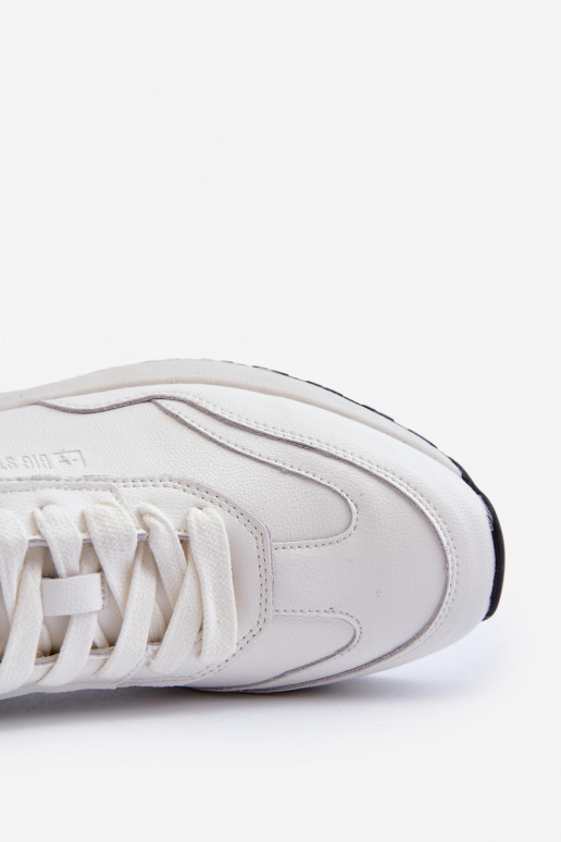 Sneakers modelio batai Vyriški Oda BIG STAR NN174288 baltos spalvos