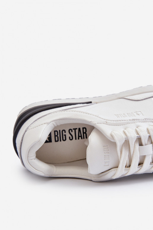 Sneakers modelio batai Vyriški Oda BIG STAR NN174288 baltos spalvos