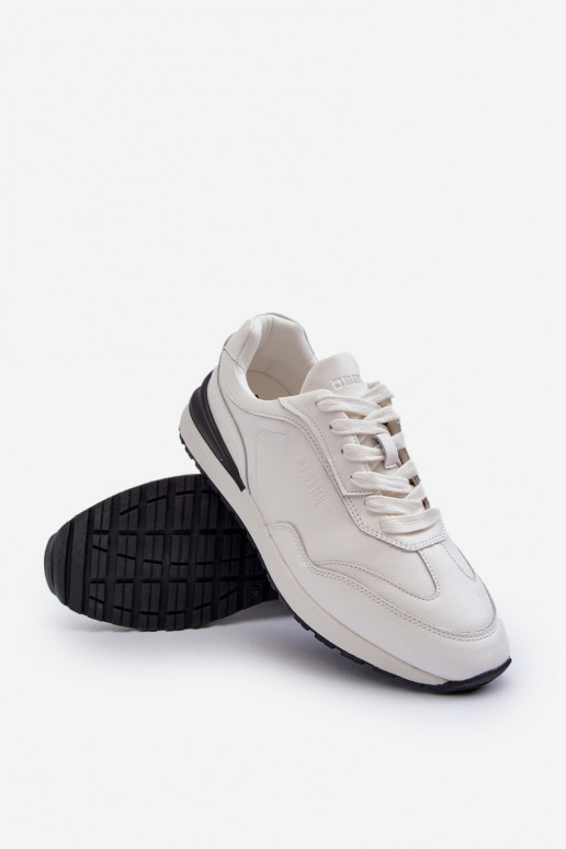 Sneakers modelio batai Vyriški Oda BIG STAR NN174288 baltos spalvos