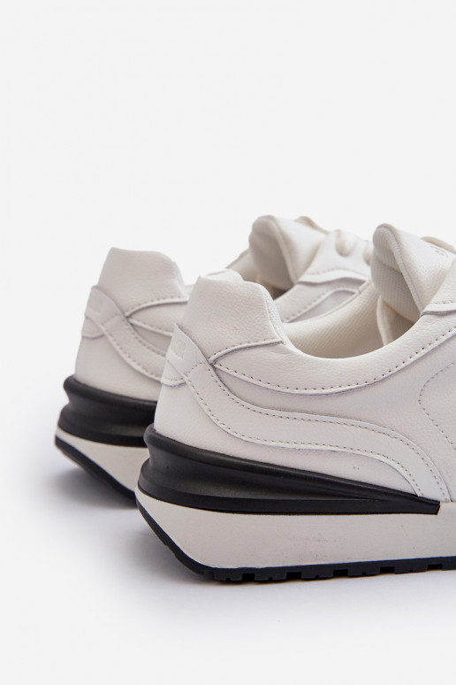 Sneakers modelio batai Vyriški Oda BIG STAR NN174288 baltos spalvos